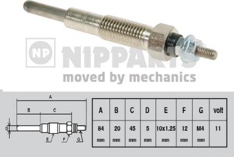 Nipparts J5715008 - Bougie de préchauffage cwaw.fr