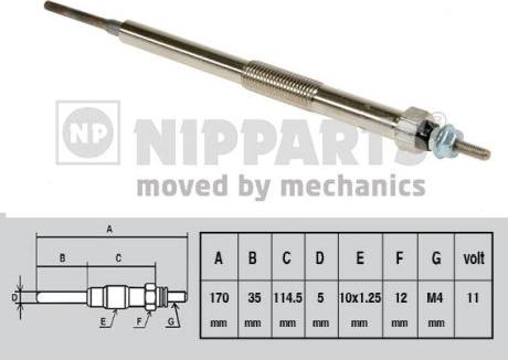 Nipparts J5715010 - Bougie de préchauffage cwaw.fr