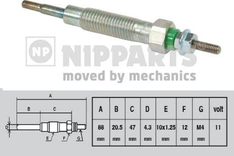 Nipparts J5715011 - Bougie de préchauffage cwaw.fr