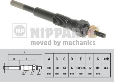 Nipparts J5716000 - Bougie de préchauffage cwaw.fr