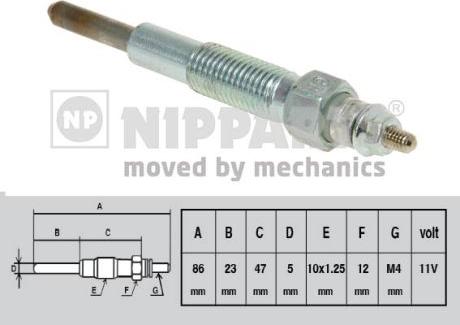 Nipparts J5710301 - Bougie de préchauffage cwaw.fr