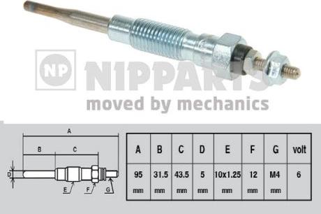 Nipparts J5712006 - Bougie de préchauffage cwaw.fr