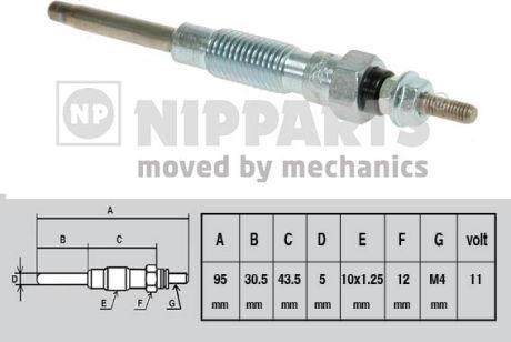 Nipparts J5712018 - Bougie de préchauffage cwaw.fr