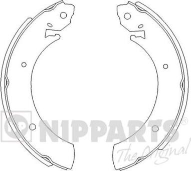 Nipparts J3500502 - Jeu de mâchoires de frein cwaw.fr