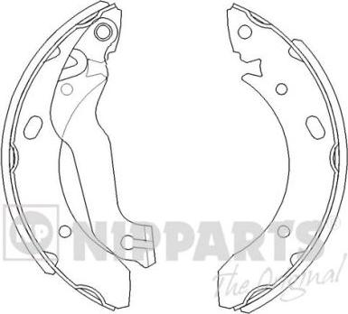 Nipparts J3500510 - Jeu de mâchoires de frein cwaw.fr