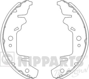 Nipparts J3500310 - Jeu de mâchoires de frein cwaw.fr