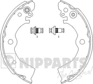 Nipparts J3501042 - Jeu de mâchoires de frein cwaw.fr