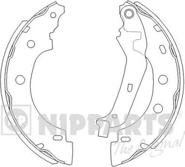 Nipparts J3501056 - Jeu de mâchoires de frein cwaw.fr