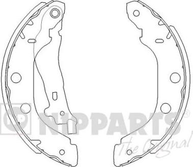 Nipparts J3501051 - Jeu de mâchoires de frein cwaw.fr