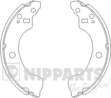 Nipparts J3501053 - Jeu de mâchoires de frein cwaw.fr