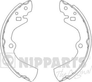 Nipparts J3501034 - Jeu de mâchoires de frein cwaw.fr