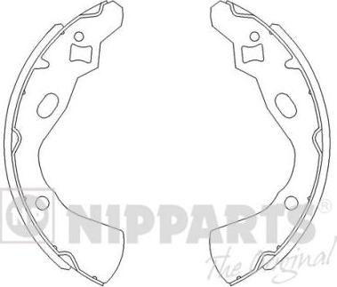 Nipparts J3503030 - Jeu de mâchoires de frein cwaw.fr