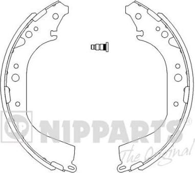 Nipparts J3502039 - Jeu de mâchoires de frein cwaw.fr