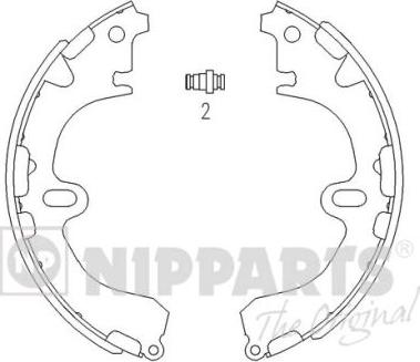 Nipparts J3502034 - Jeu de mâchoires de frein cwaw.fr