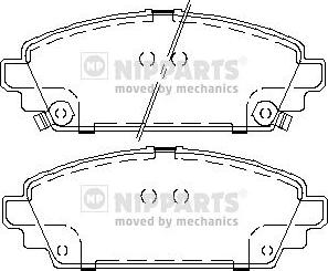 Nipparts J3604048 - Kit de plaquettes de frein, frein à disque cwaw.fr