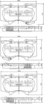 Nipparts J3602109 - Kit de plaquettes de frein, frein à disque cwaw.fr