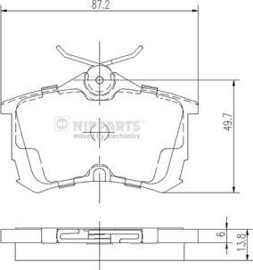 Valeo 302463 - Kit de plaquettes de frein, frein à disque cwaw.fr