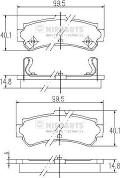 Textar 23023 130 0 5 T4067 - Kit de plaquettes de frein, frein à disque cwaw.fr