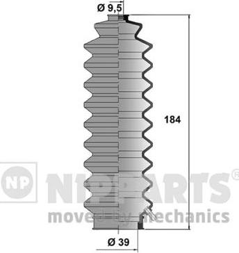 Nipparts J2844001 - Jeu de joints-soufflets, direction cwaw.fr