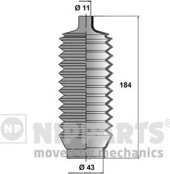 Nipparts J2845000 - Jeu de joints-soufflets, direction cwaw.fr