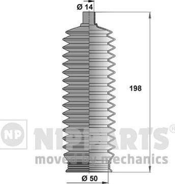 Nipparts J2840502 - Jeu de joints-soufflets, direction cwaw.fr