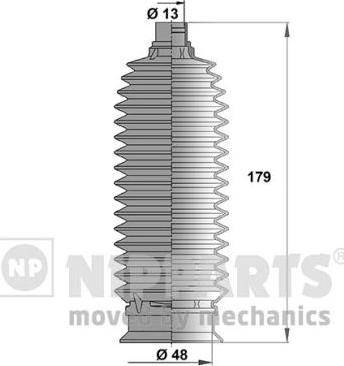 Nipparts J2840303 - Jeu de joints-soufflets, direction cwaw.fr