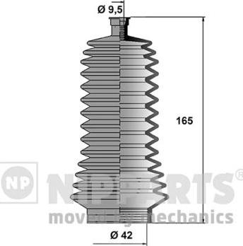 Nipparts J2841012 - Jeu de joints-soufflets, direction cwaw.fr