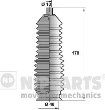 Nipparts J2843004 - Jeu de joints-soufflets, direction cwaw.fr