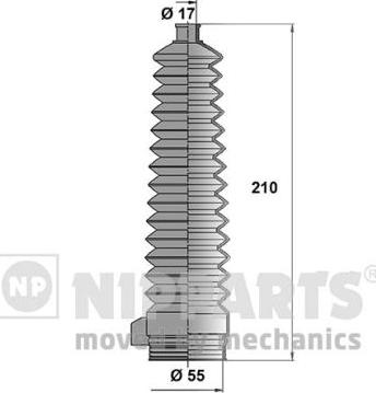 Nipparts J2843010 - Jeu de joints-soufflets, direction cwaw.fr