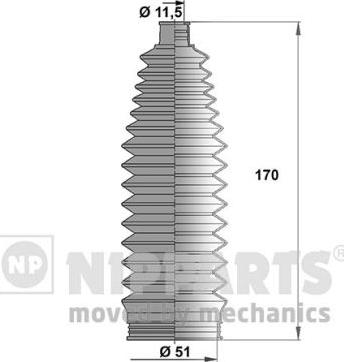 Nipparts J2842029 - Jeu de joints-soufflets, direction cwaw.fr