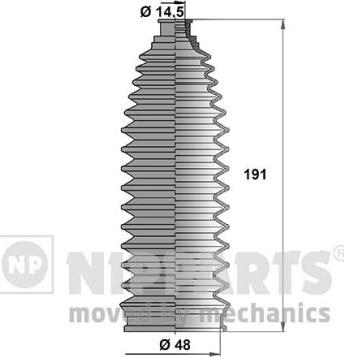 Nipparts J2851008 - Jeu de joints-soufflets, direction cwaw.fr