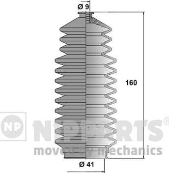 Nipparts J2851007 - Jeu de joints-soufflets, direction cwaw.fr