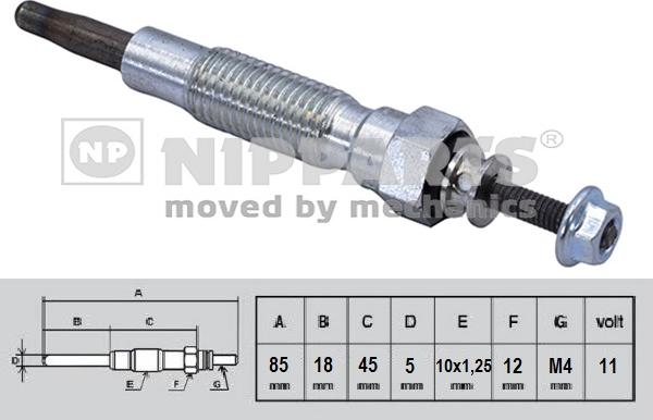 Nipparts N5715021 - Bougie de préchauffage cwaw.fr