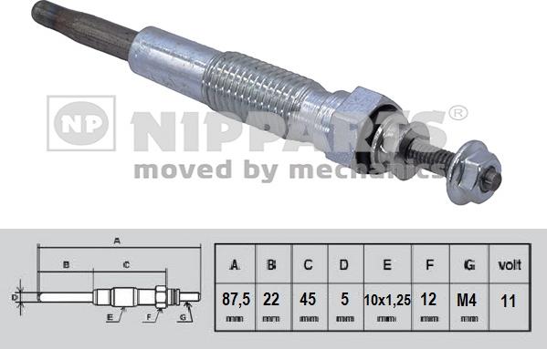 Nipparts N5715023 - Bougie de préchauffage cwaw.fr