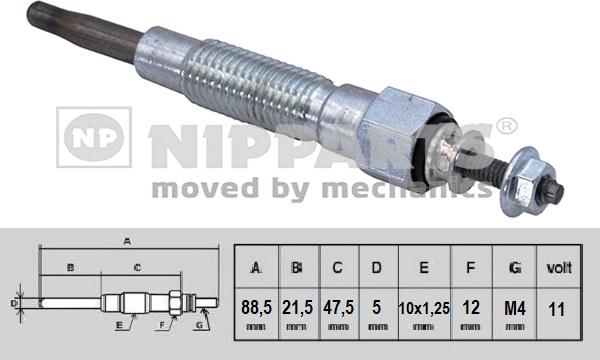 Nipparts N5715022 - Bougie de préchauffage cwaw.fr