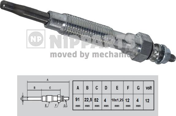 Nipparts N5710509 - Bougie de préchauffage cwaw.fr