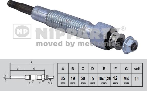 Nipparts N5711036 - Bougie de préchauffage cwaw.fr