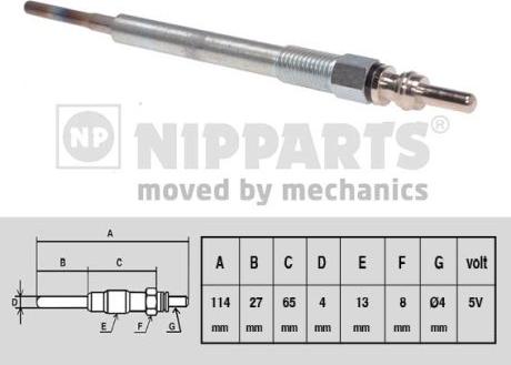 Nipparts N5713015 - Bougie de préchauffage cwaw.fr