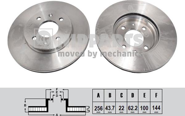 Nipparts N3300553 - Disque de frein cwaw.fr