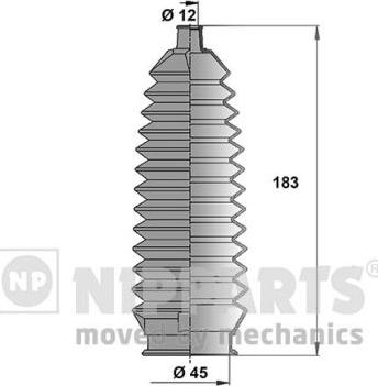 Nipparts N2844009 - Jeu de joints-soufflets, direction cwaw.fr