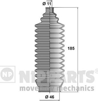 Nipparts N2845004 - Jeu de joints-soufflets, direction cwaw.fr