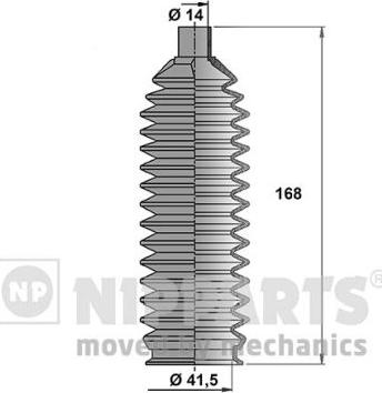 Nipparts N2845005 - Jeu de joints-soufflets, direction cwaw.fr