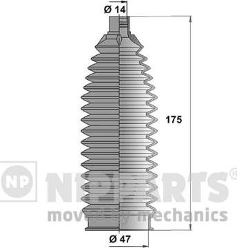 Nipparts N2845006 - Jeu de joints-soufflets, direction cwaw.fr