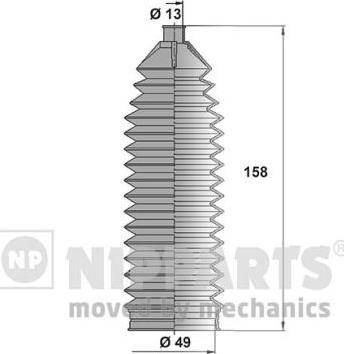 Nipparts N2840905 - Jeu de joints-soufflets, direction cwaw.fr