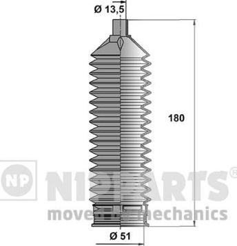 Nipparts N2840509 - Jeu de joints-soufflets, direction cwaw.fr