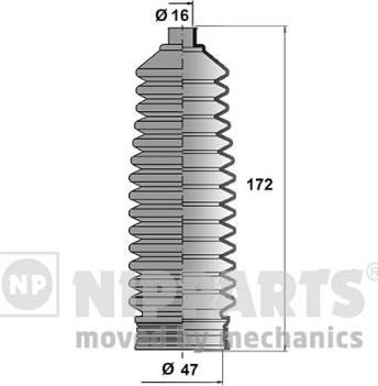 Nipparts N2840514 - Jeu de joints-soufflets, direction cwaw.fr