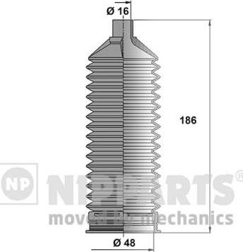 Nipparts N2840510 - Jeu de joints-soufflets, direction cwaw.fr