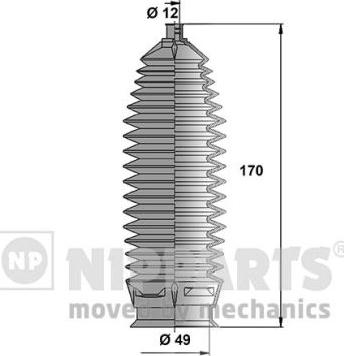 Nipparts N2840308 - Jeu de joints-soufflets, direction cwaw.fr