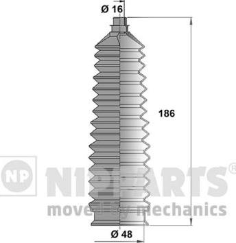 Nipparts N2840307 - Jeu de joints-soufflets, direction cwaw.fr