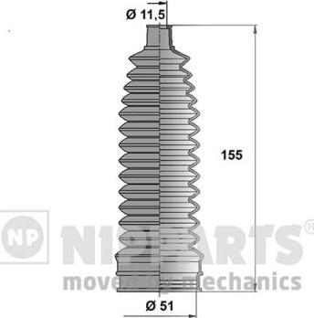 Nipparts N2841035 - Jeu de joints-soufflets, direction cwaw.fr